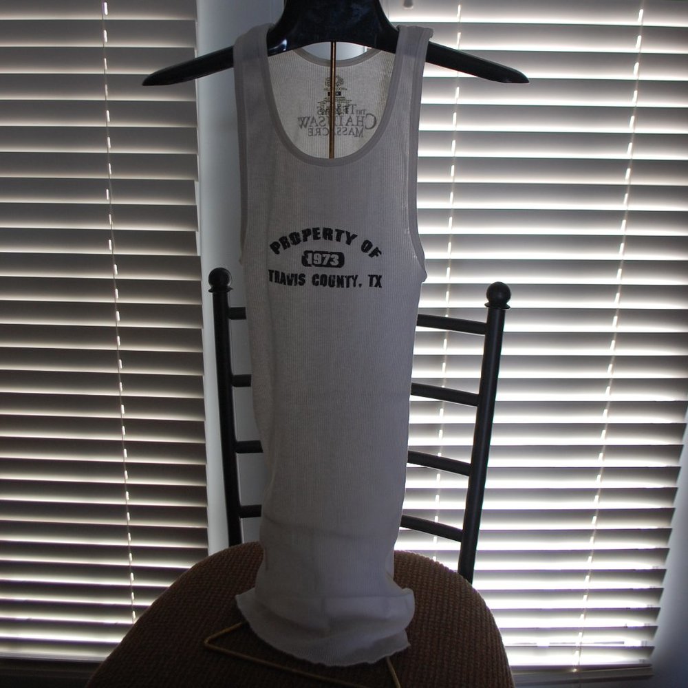Rare Vintage Property Of Travis County Texas: Texas Chainsaw Massacre Tank Top